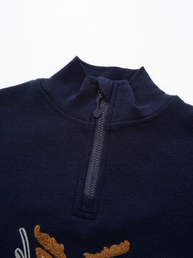Bilde av WoolLand Høvringen top 2 boy Blue Ink